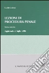 Lezioni di procedura penale libro