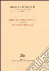 Studi di poesia latina in onore di Antonio Traglia libro