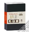 Taccuini duo habana smooth a righe 10x15 nero scrittura