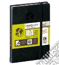 Taccuino equology a righe 10x15 nero scrittura