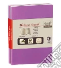 Taccuini duo habana smooth a righe 10x15 viola scrittura