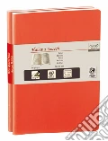 Taccuini duo habana smooth a righe 10x15 arancio scrittura